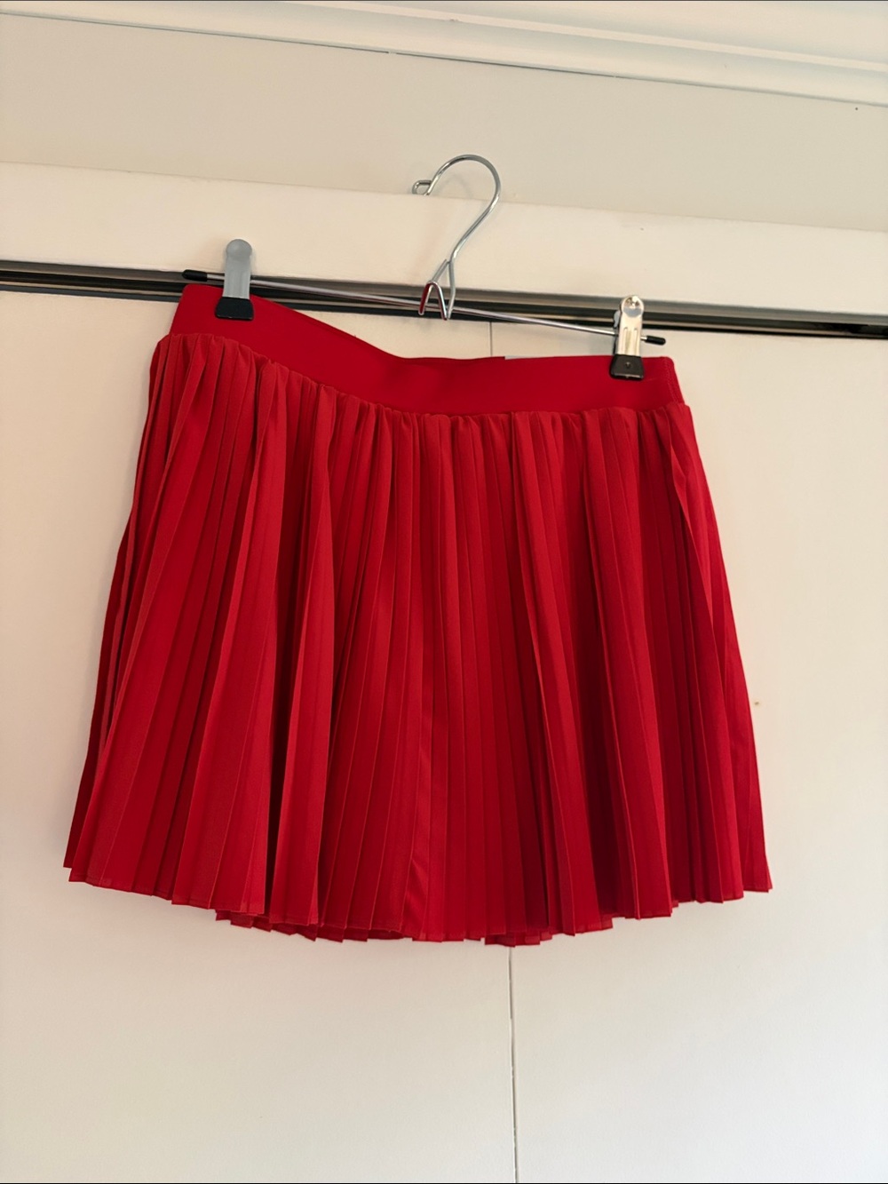 NWT FLX Pleated Red Women's Skirt Size Medium